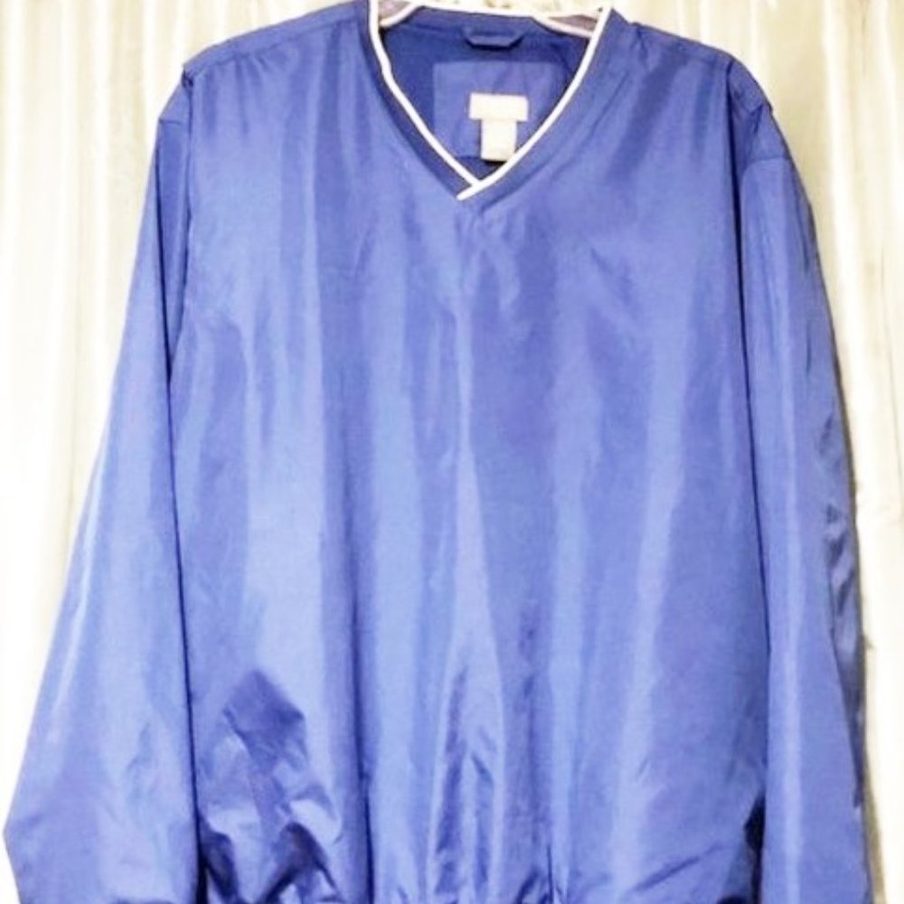 Shirt wind mens new size L polyester UPF-50 long sleeve mesh lining Izod Golf